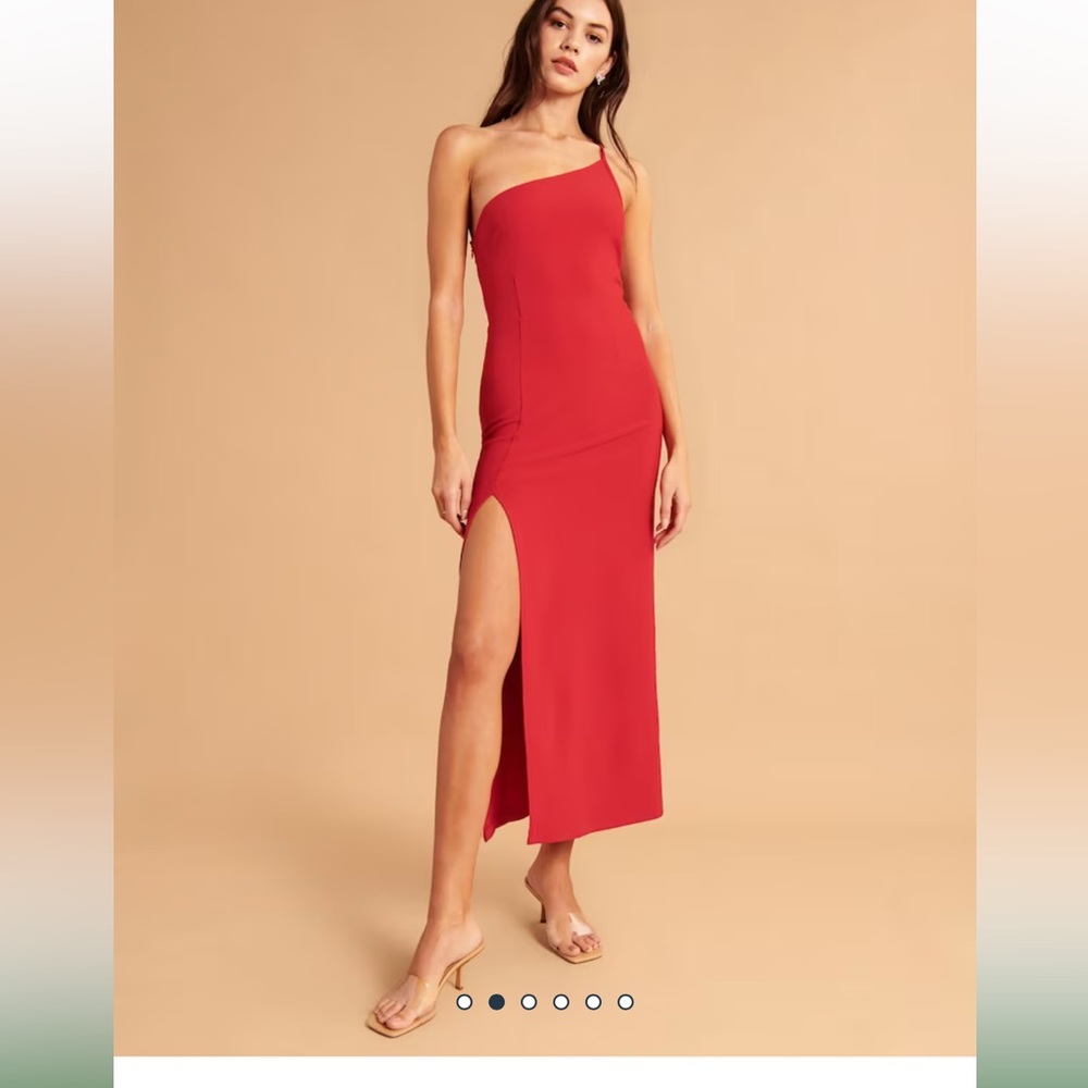 Asymmetrical one shoulder Abercrombie maxi dress - Picture 1 of 5